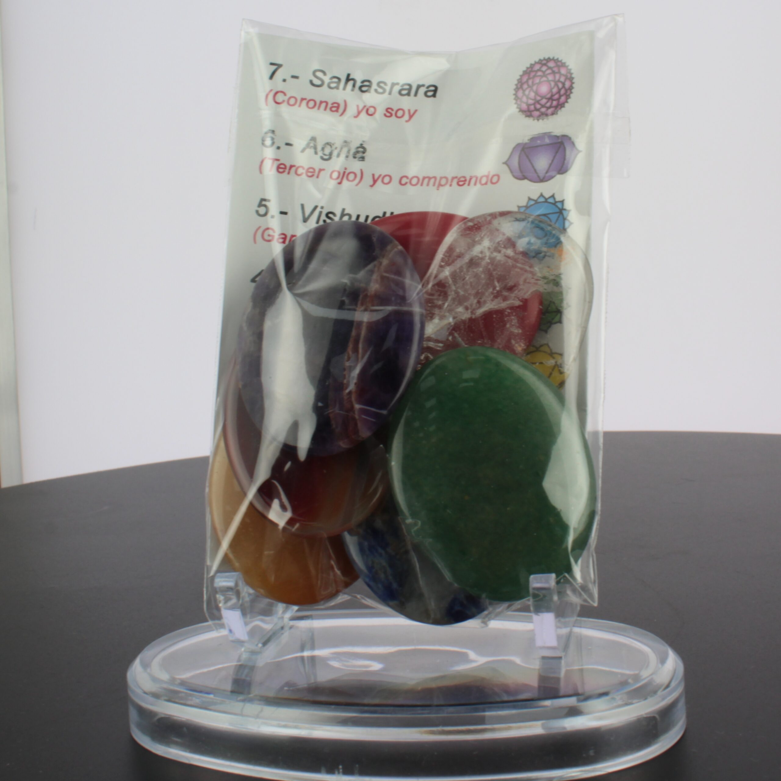 Set de 7 Chakras en Rodado Plano - Imagen 3