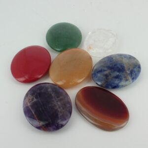 Set de 7 Chakras en Rodado Plano